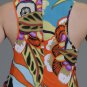 Madison Paige Colorful Sleeveless Tunic in Orange