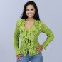 Kaelyn Max Classic Junior Blouse with Front Ruffles and Embellishment