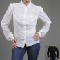 Missy Festive Mandarin Collar Blouse