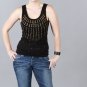 Metric Designer Top with Gold Embellishment