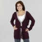 Pink Twill Missy All Occasion Long Sweater with Accent Color Border