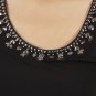 Metric Embellish Scoop Neck Top