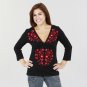 Antoinette C. Missy Designer Embroidered Empire Waist Tunic