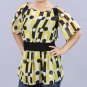 Kaelyn Max Missy Polka-Dot & Striped Off the Shoulder Sheer Blouse