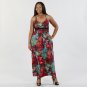 JFW Plus Size Stylish X-Back Maxi in Vibrant Color
