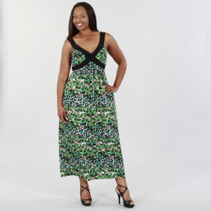 JFW Plus Size Cross Your Heart Maxi