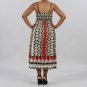 Meetu Magic Colorful Mixed Print Plus Size Maxi in Red