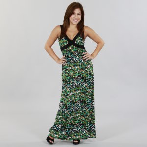 JFW Cross Your Heart Maxi in Blue and Green