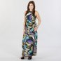 Mlle Gabrielle Printed Maxi Dress with Halter Styling