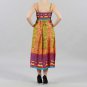 Meetu Magic Colorful Empire Waist Maxi i Yellow and Fuchsia