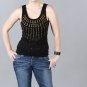 Metric Designer Top with Gold Embellishment
