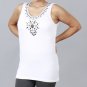 Metric Sleeveless Tunic with Medallion Pattern