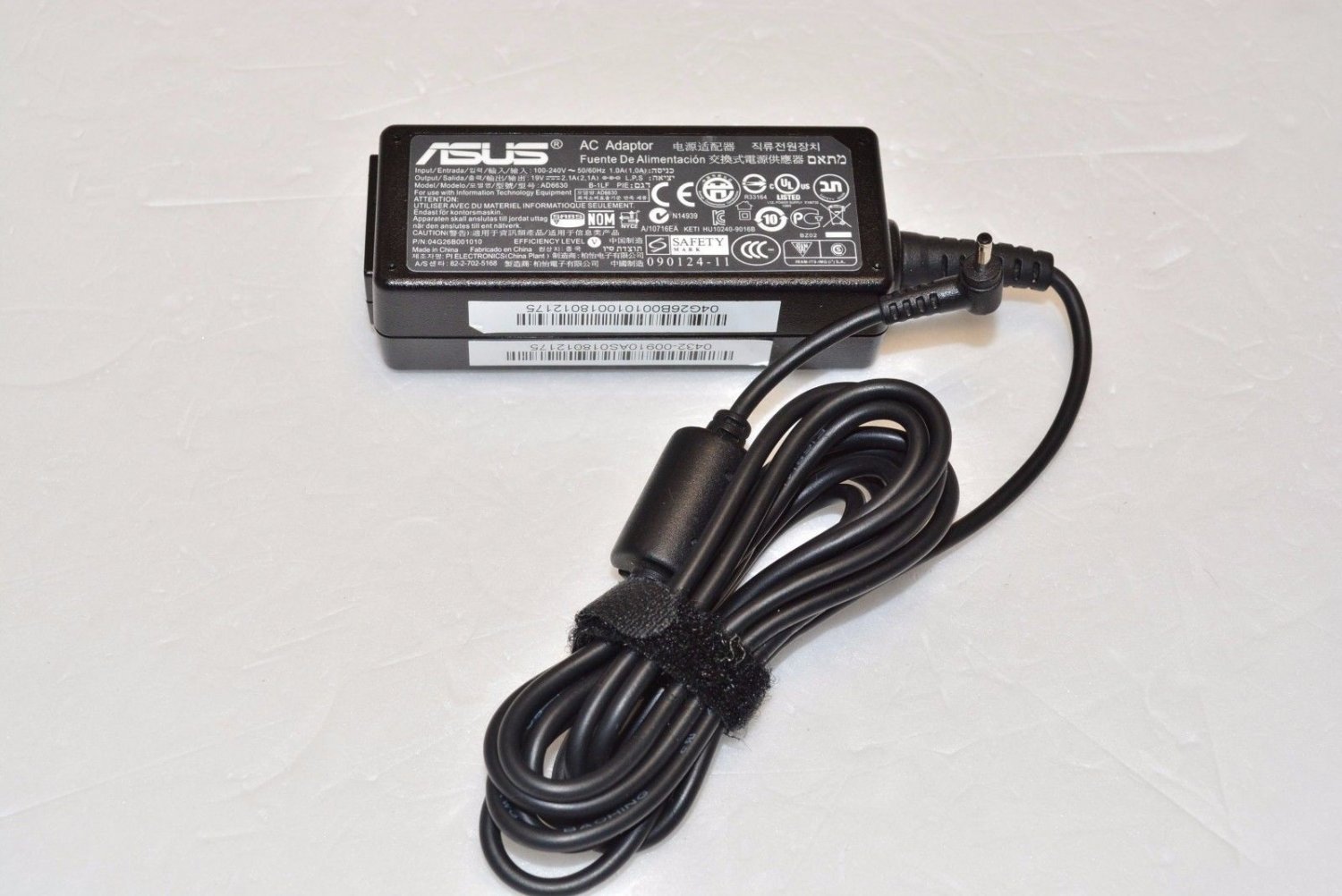 original oem asus eee ad6630 19v 2 1a notebook ac adapter original oem asus eee ad6630 19v 2 1a notebook ac adapter