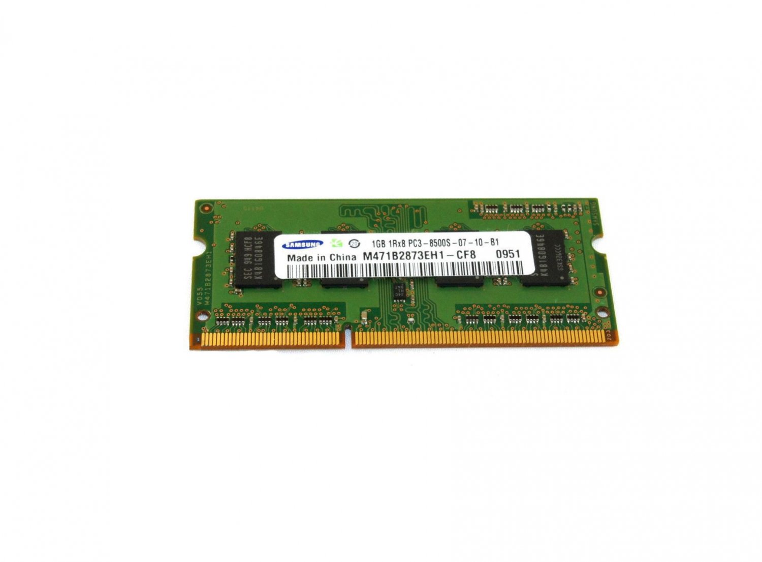 Original OEM Samsung M471B2873EH1-CF8 1GB PC3 8500 Notebook RAM Memory
