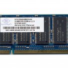Original OEM Nanya 512MB DDR-333 NT512D64SH8B0GN-6K SODIMM PC2700 NON-ECC Ram Memory