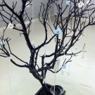 30" Black / Painted Jewelry Tree with flowers