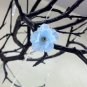 30" Black / Painted Jewelry Tree with flowers