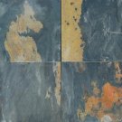 Slate Tile 12x12 Black Rustic Polished