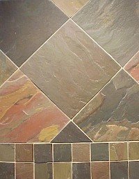 Slate Tile 8x8 Multi Select Polished