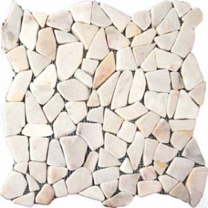 Pebbles 16x16 FLAT - WHITE MARBLE