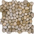 Pebbles 12x12 POLISHED WHITE MARBLE