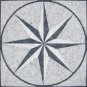 Medallion 24x24 MM24T-Style 2-Arabescato White/ Grey and Black
