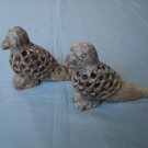 L055-PAIR OF CARVED BIRDS (6X4)
