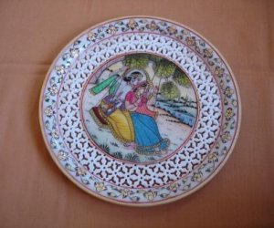 Article Piece P056-FILIGREE PAINTED PLATE-9