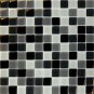 Mosaics 1X1 GLASS BLACK BLEND (Crystallized Blend) 12x12