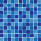 Mosaics 1x1 GLASS BLUE BLEND (Crystallized Blend) 12x12