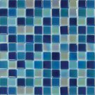 Mosaics 1X1 GLASS IRRIDESCENT BLUE BLEND (Crystallized Blend) 12x12