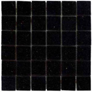 Mosaics 2X2 GRANITE BLACK GALAXY (Polished) 12x12