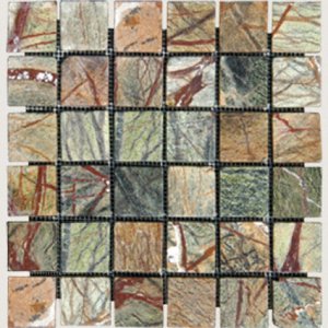 Mosaics 2X2 MARBLE RAIN FOREST (Tumbled) 12x12