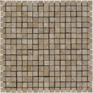 Mosaic 5/8 TRAVERTINE TUSCANY WALNUT (Polished)12x12