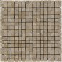 Mosaic 5/8 TRAVERTINE TUSCANY WALNUT (Polished)12x12