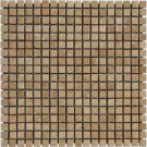 Mosaic 5/8 TRAVERTINE TUSCANY WALNUT (Tumbled)12x12