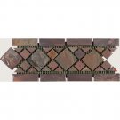 Border  Multi Classic 5x12 Tumbled (Slate)