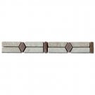 Border  Noce and Beige 1.5x12 (Travertine)