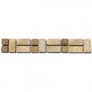 Border  Noce and Mocha 2x12 (Travertine)