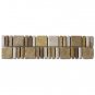 Border Noce, Beige, Mocha and Gold 3x12 (Travertine)
