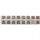 Border Tuscany Noce and Beige 2.5x12 (Travertine)