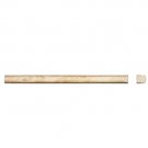 Edge Piece .75x.75x12 IVORY TRAVERTINE HONED PENCIL MOLDING