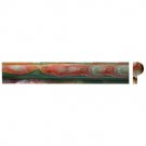 Edge Piece 1x2x12  MULTI GREEN ONYX RAIL MOLDING