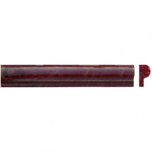 Edge Piece1x2x12  MULTI RED ONYX RAIL MOLDING