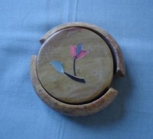 Article Piece T059-SIX FLOWER TEA COASTERS (4)