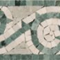 Border Green and White Marble 6x12