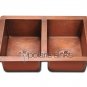 Copper P 209 Double Equal Bowl Sink