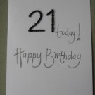 Handmade Card - 21st Birthday