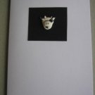 Handmade Polymer Clay Card - Cow