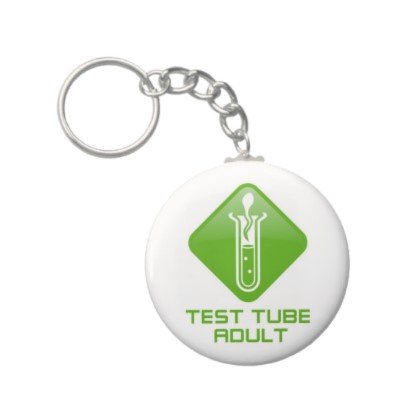 2.25 Inch Test Tube Adult Keychain